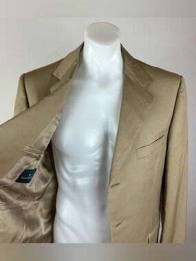 Ermenegildo Zegna Tan Virgin Wool Sport Coat
